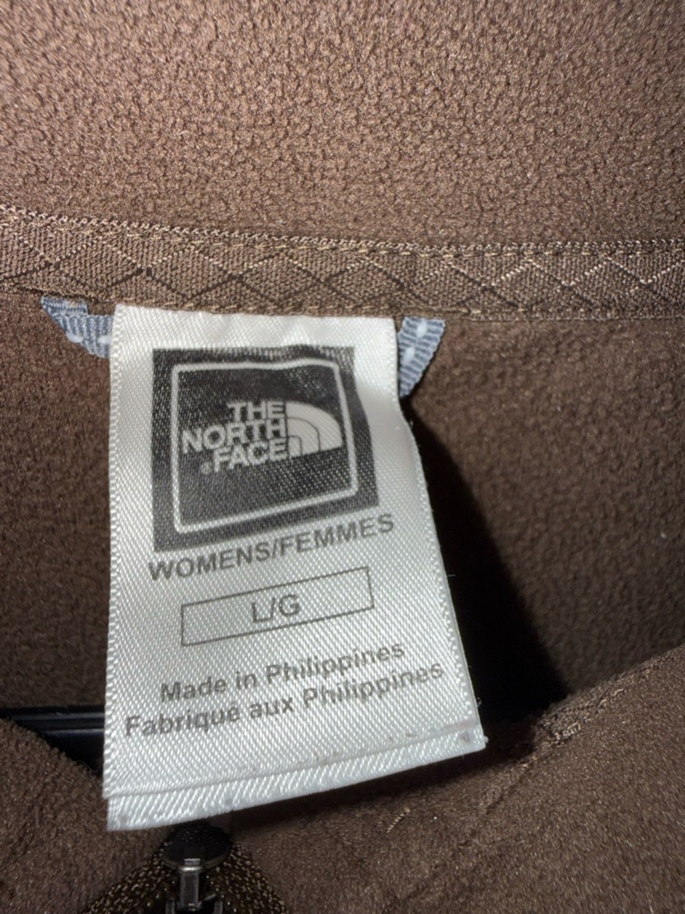Vintage The North Face Fleece Jacket Women TKA 100 Brown Ax3 Size Large - Picture 6 of 9